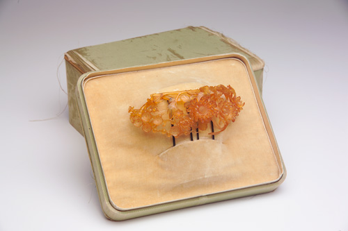 Appraisal: JAPANESE Ornamental hair comb for the French market of carved