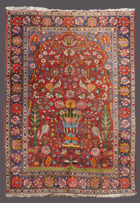 Appraisal: SEMI-ANTIQUE PERSIAN HAND KNOTTED WOOL RUG ' x ' ''