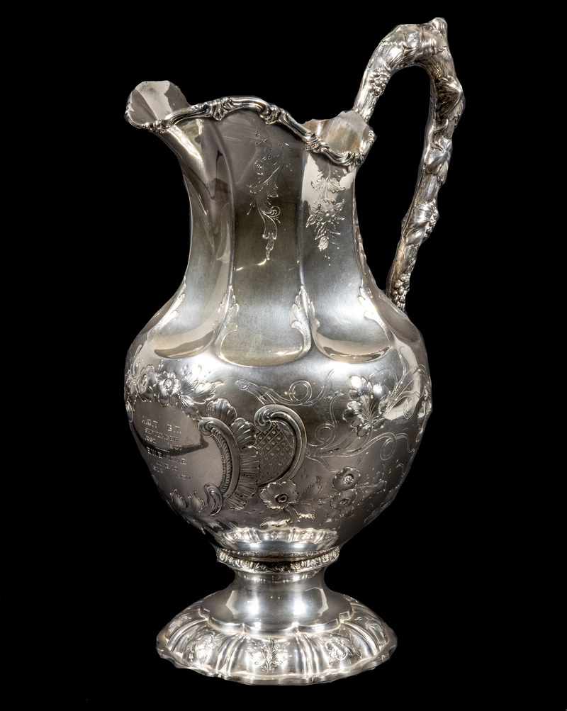 Appraisal: WILLIAM GALE SON SILVER WATER PITCHER Mid- th c Coin