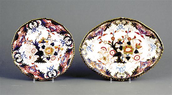 Appraisal: Bloor Derby porcelain dessert service circa partial service decorated in