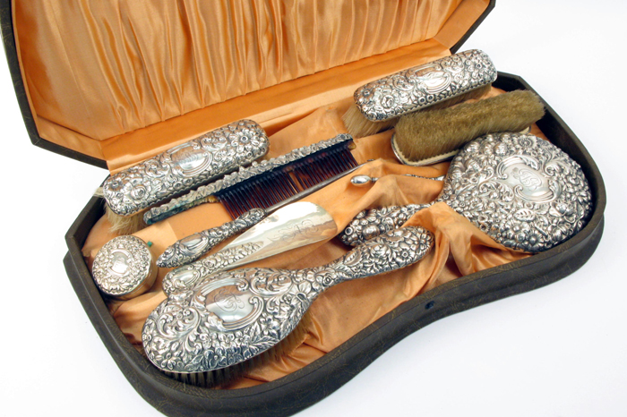 Appraisal: STERLING SILVER ELEVEN PIECE DRESSER SET by Gorham of Providence