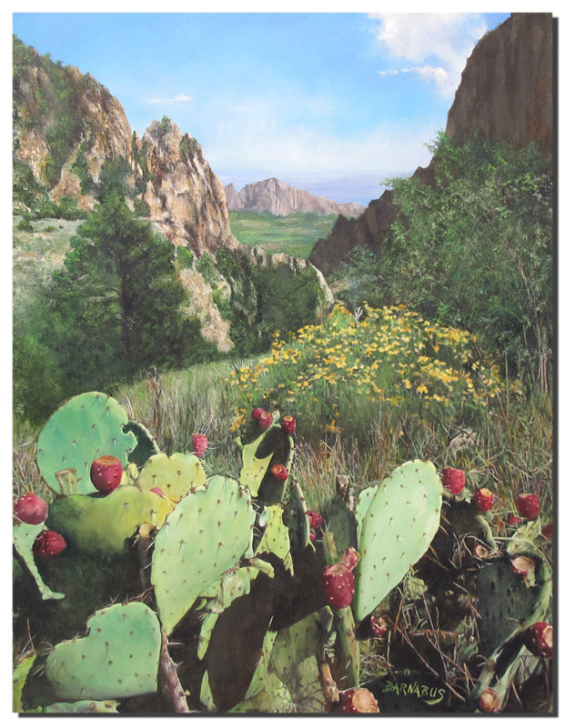 Appraisal: DITCHFIELD Stanley ''Barnabus'' - ''Big Ben National Park Cactus View''