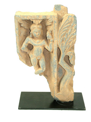 Appraisal: A Gandharan grey schist fragment of a male deity and