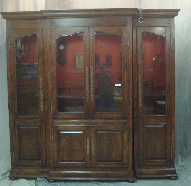 Appraisal: Provincial Style Door Cabinet in Sections From a Bedford home