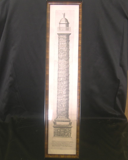 Appraisal: Tall Narrow Facsimile of an th-Century Engraving depicting the Roman