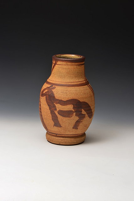 Appraisal: William Staite Murray British - 'Horse' vase circa painted in