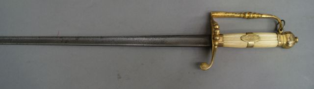 Appraisal: A British ball Naval Officers sword inch single edged blade