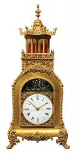 Appraisal: Chinese triple Fusee and gilt bronze bracket clock with automation