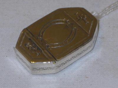 Appraisal: A GEORGE III PILL BOX of canted oblong form the