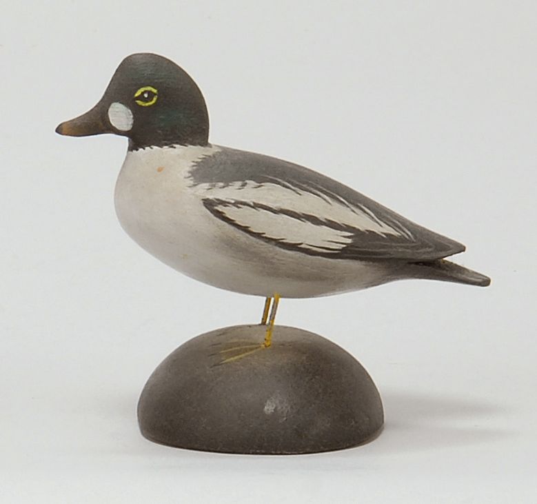 Appraisal: MINIATURE GOLDENEYE DRAKE By Crowell of East Harwich Massachusetts Rectangular