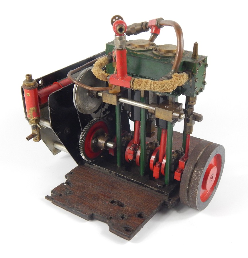 Appraisal: A partial horsepower live steam marine engine set with three