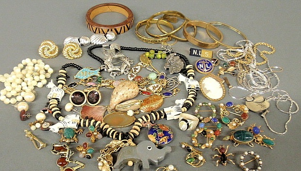 Appraisal: - Group of costume jewelry and accessories to incl bracelets