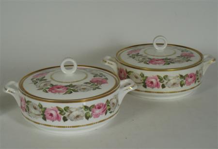 Appraisal: A Royal Worcester 'Royal Garden' pattern bone china part dinner