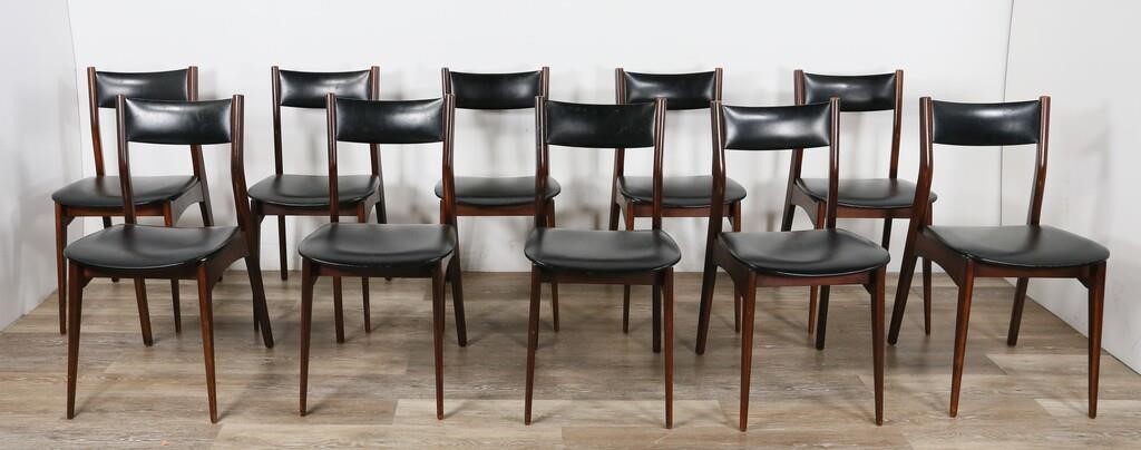 Appraisal: SET OF DANISH MODERN DINING CHAIRSSet of Danish modern dining