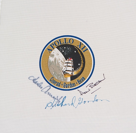 Appraisal: ASTRONAUTS Crew emblem from the Apollo XII mission Signed by