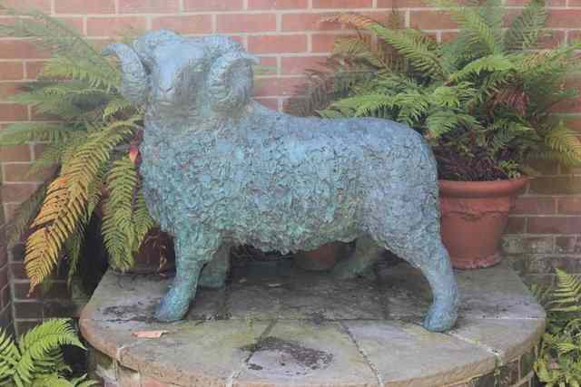 Appraisal: JILL TWEED BRITISH CENTURY RAM BRONZE signed and numbered of