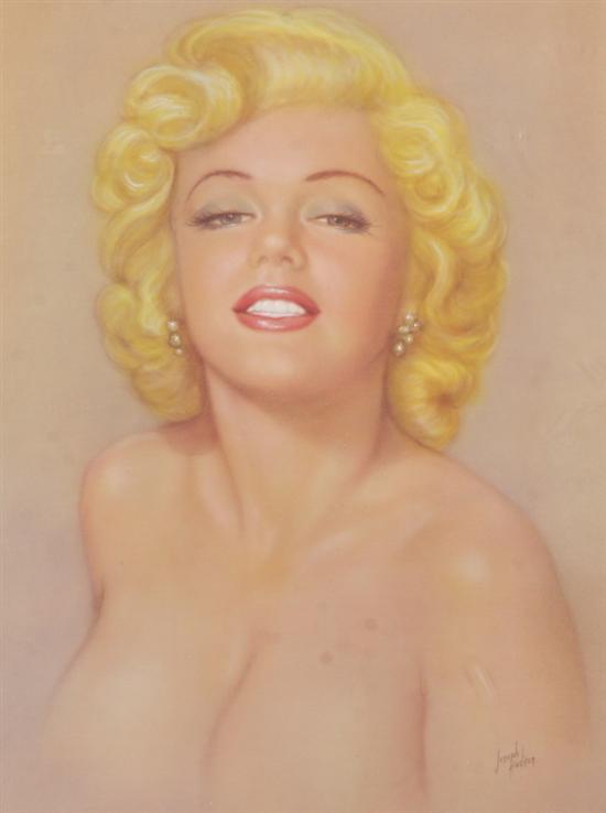 Appraisal: JOSEPH HUDSON American th century MARILYN MONROE Signed lower right