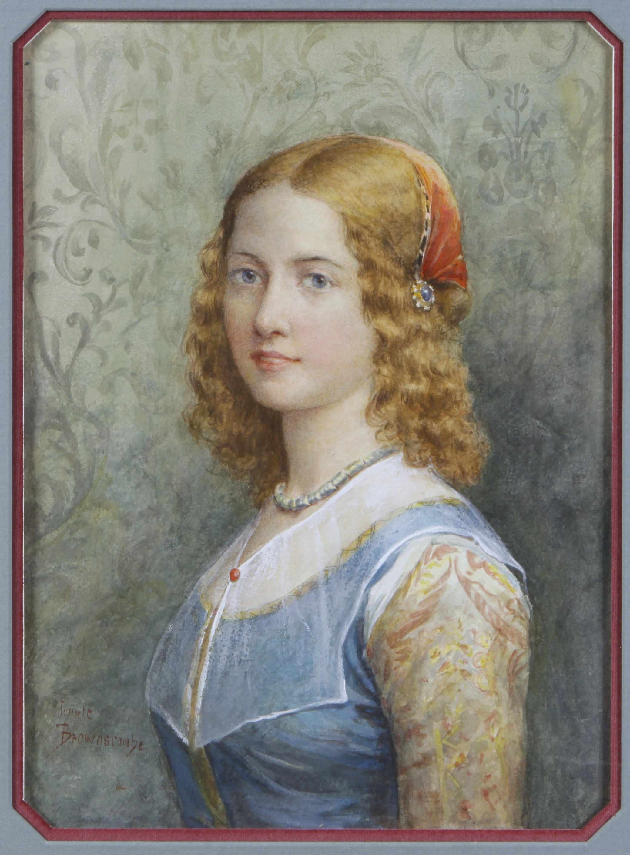 Appraisal: Jennie Augusta Brownscombe American - Florentine Girl signed 'Jennie Brownscombe'