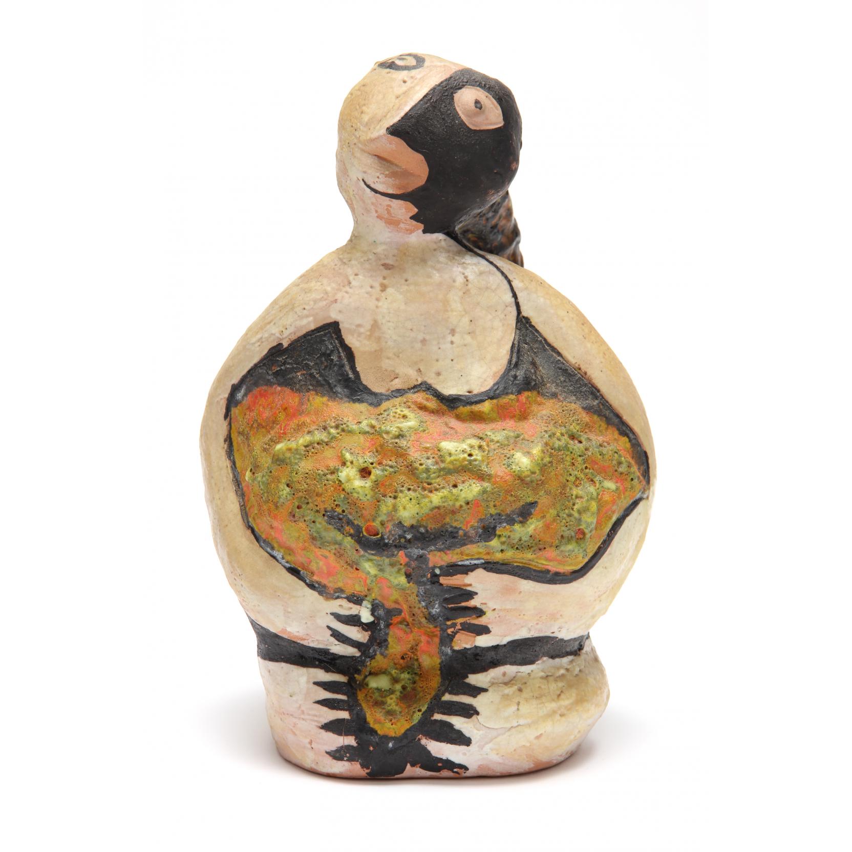 Appraisal: Professor Eugenio Pattarino Italian - Figural Vessel marked to the