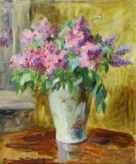 Appraisal: Painting French School th c Bouquet des Lilacs French School