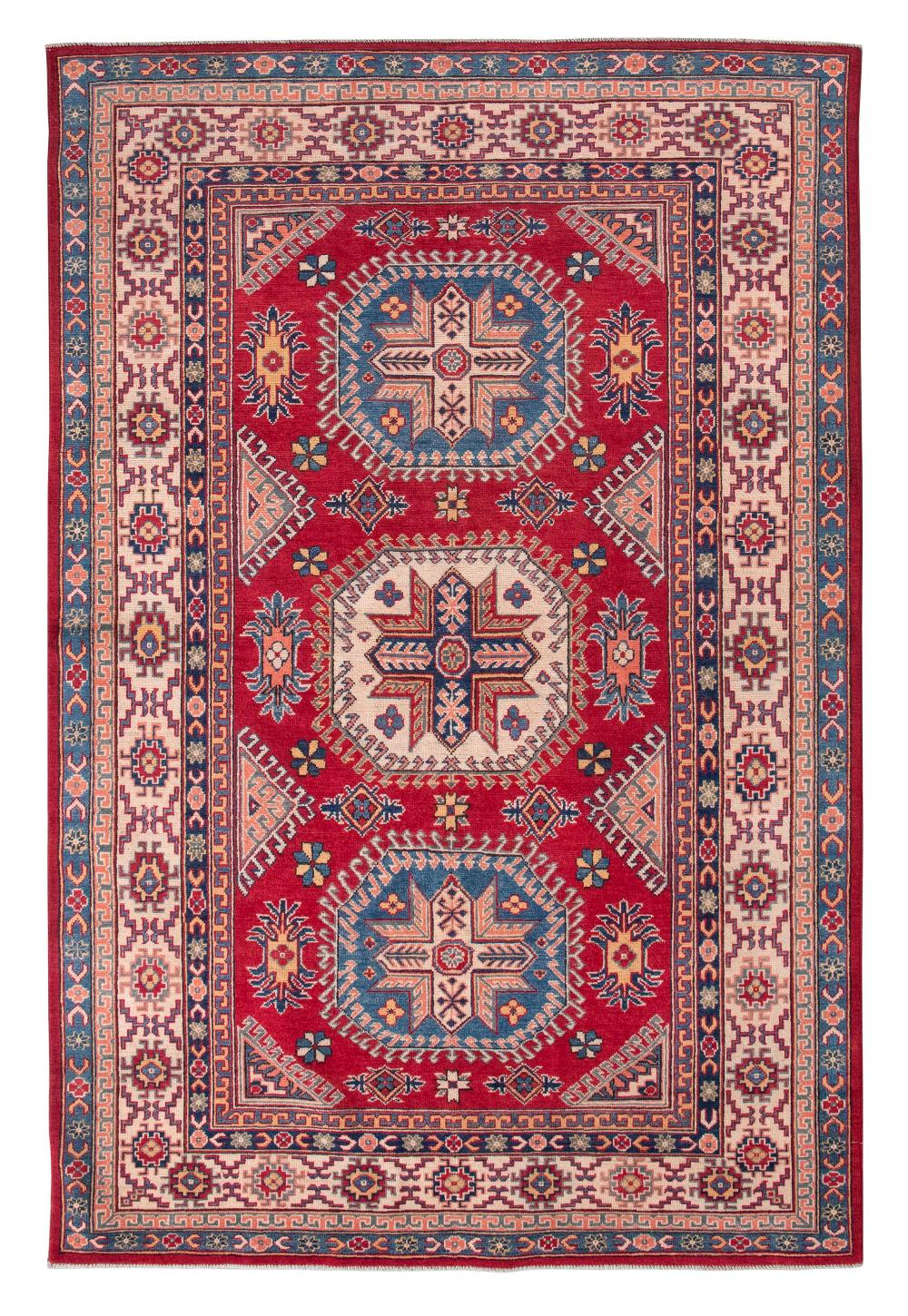 Appraisal: KAZAK DESIGN RUG X EARLY ST CENTURYKAZAK DESIGN RUG '