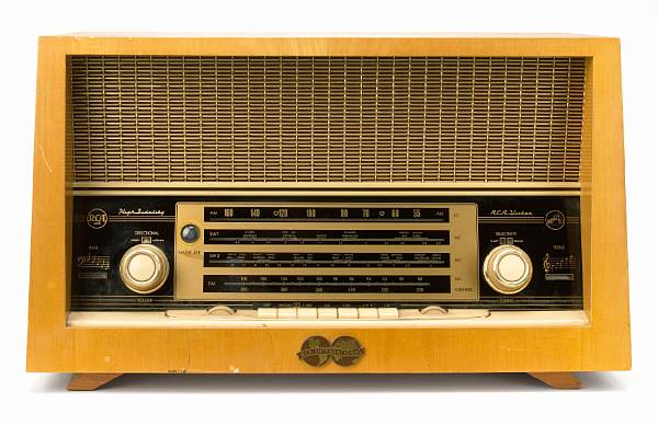 Appraisal: A William Boyd vintage RCA Victor radio circa s A