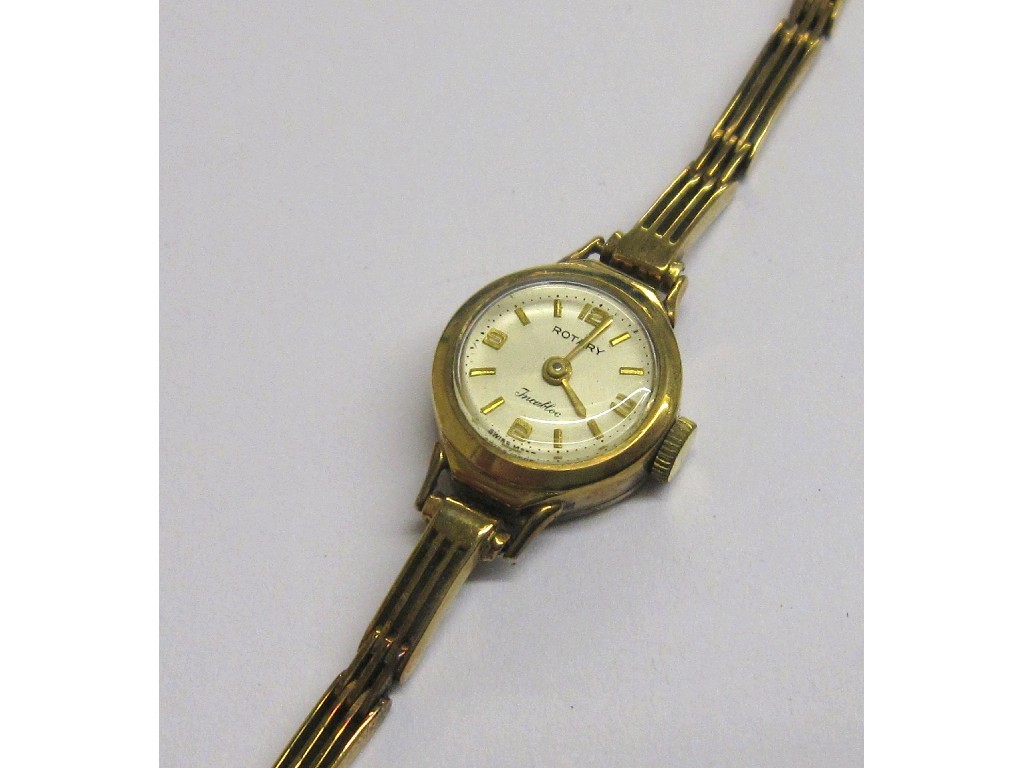 Appraisal: Ladies ct gold Rotary wrist watch with ct gold bracelet