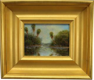 Appraisal: Signed Florida School Everglades Scene Signed Florida School Everglades Scene