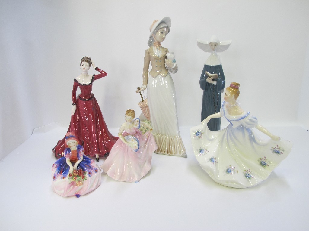 Appraisal: Three Doulton figures Invitation HN Monica HN and Kathy HN