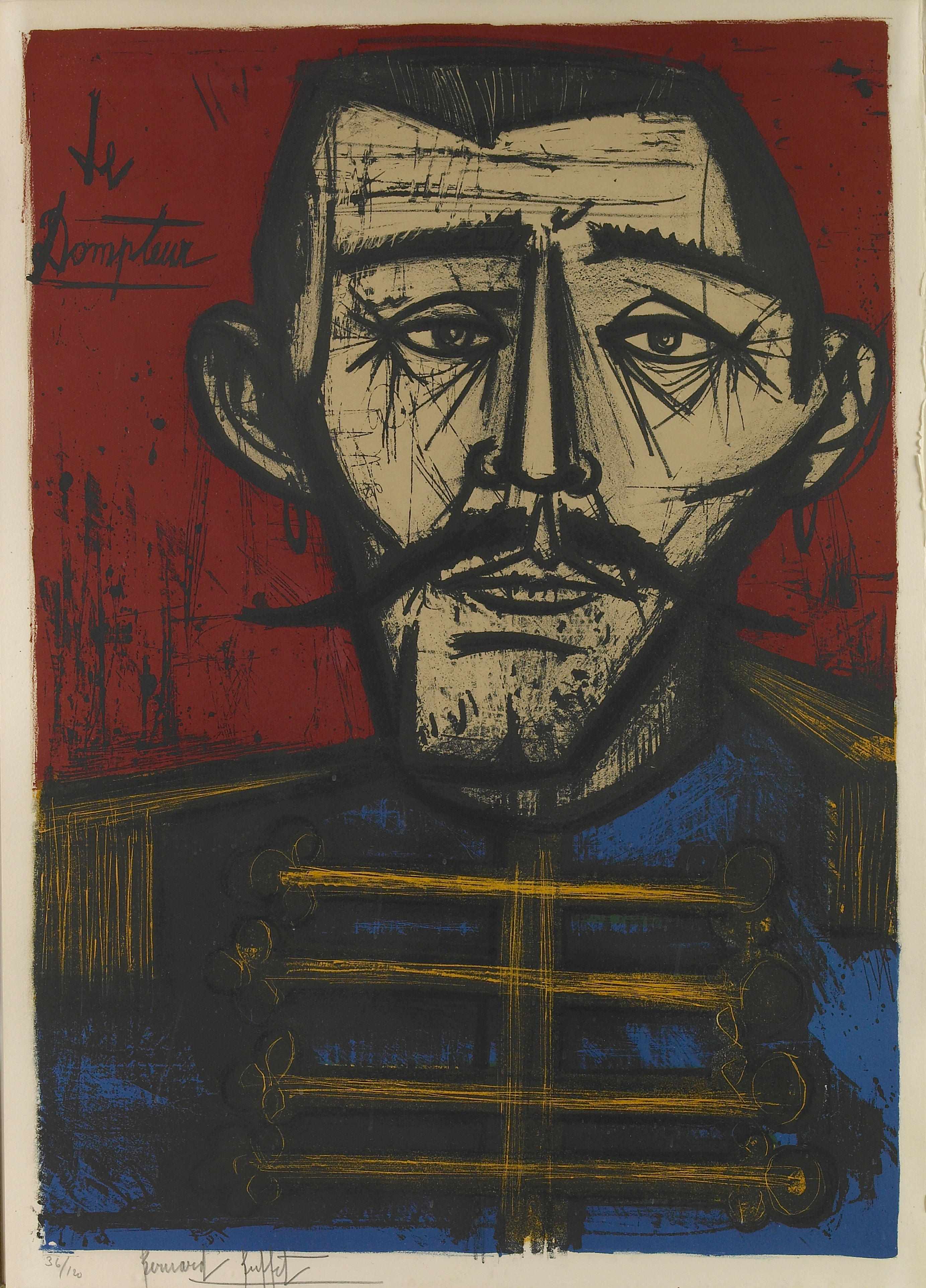 Appraisal: Bernard Buffet French - Le Dompteur from Mon Cirque S