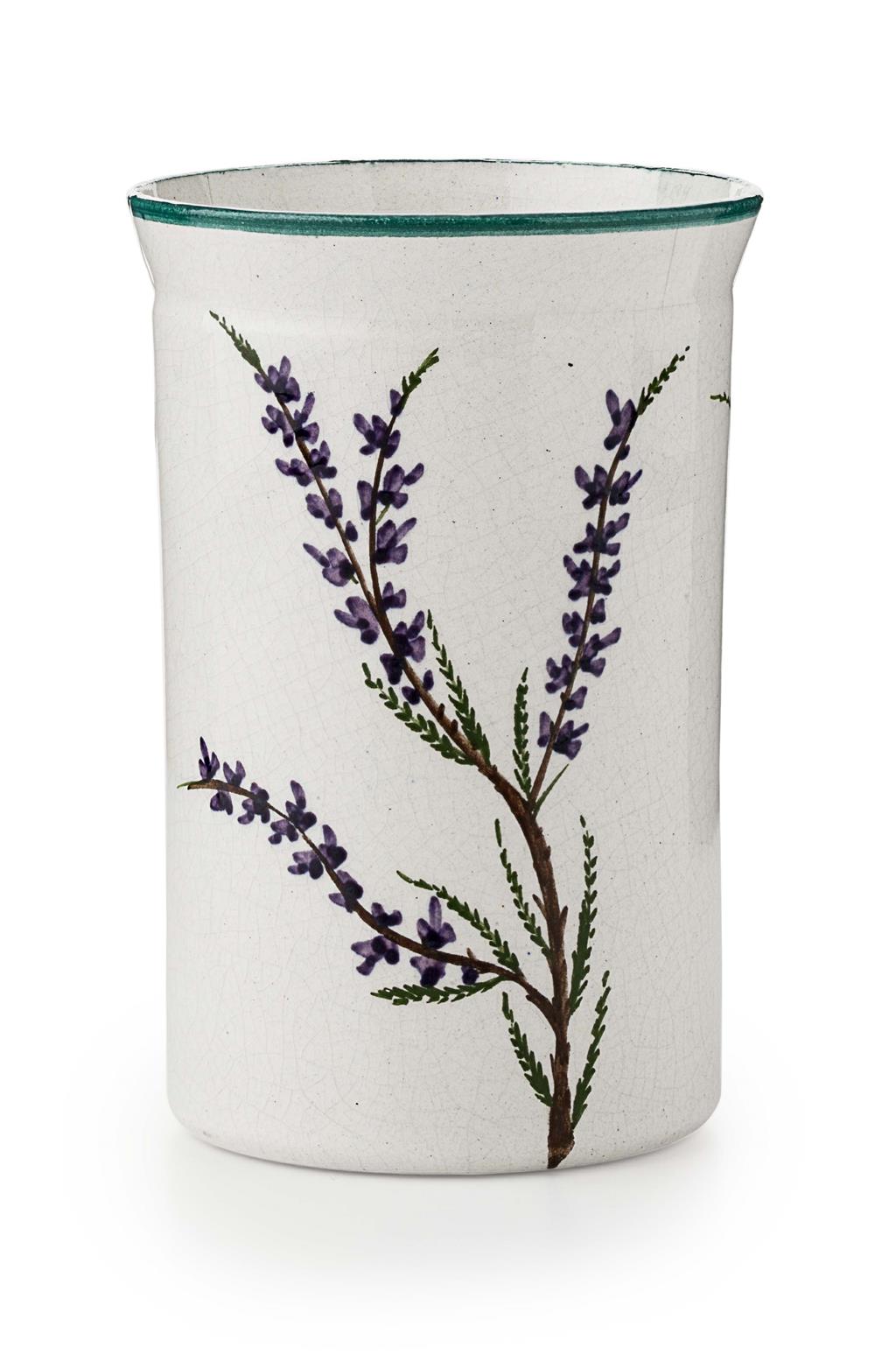 Appraisal: WEMYSS WARE A 'HEATHER' SPILL VASE CIRCA painted and impressed