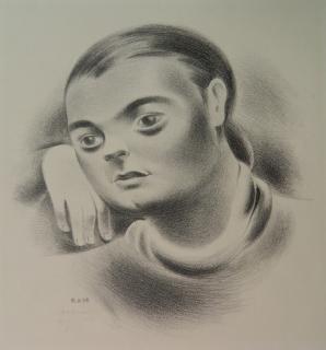 Appraisal: Emilio Amero lithograph Emilio Amero Mexican American - - Portrait