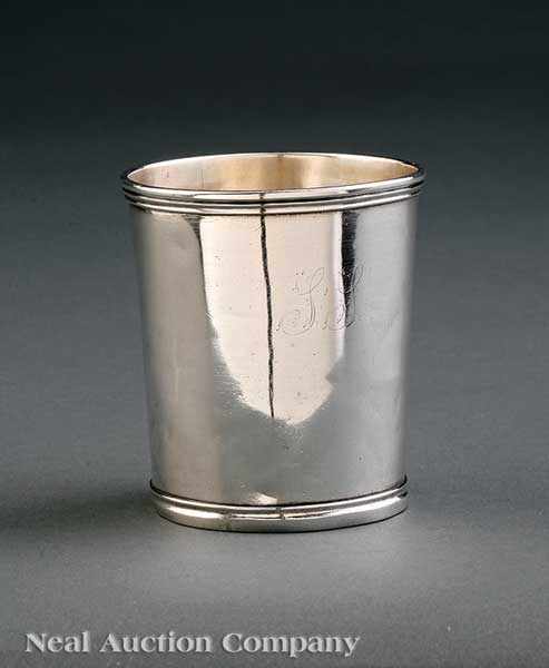 Appraisal: A Kentucky Coin Silver Julep Cup marked J S SHARRARD