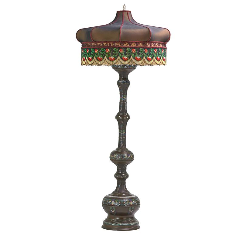 Appraisal: JAPANESE CLOISONNE FLOOR LAMP Condition Report