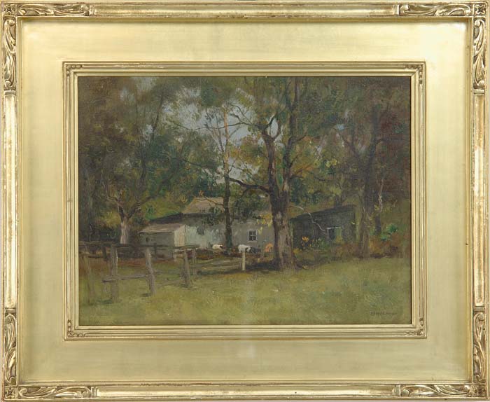 Appraisal: CHARLES PAUL GRUPPE American - SUNDAY MORNING AT THE FARM