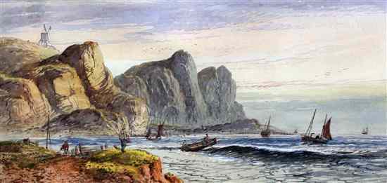 Appraisal: Lennard Lewis - two pairs of watercolours Coastal and Loch