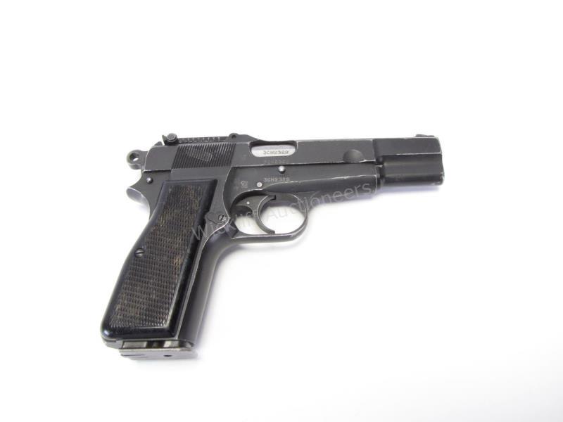 Appraisal: FN Browning Hi Power Semi Auto Pistol-Stainless Steel barrel Chambered