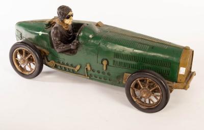 Appraisal: A fibreglass model of a s Bugatti racing car and