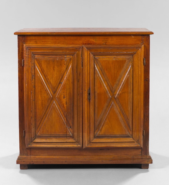 Appraisal: Attractive Italian Carved Walnut Double-Door Credenza third quarter th century