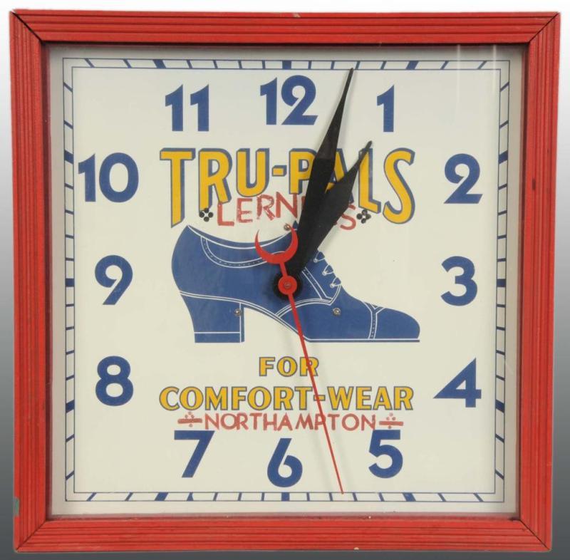 Appraisal: Electric Tru-Pals Shoes Clock Description s to s Wire is