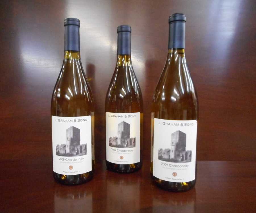 Appraisal: FORTY-EIGHT BOTTLES OF VINTAGE CALIFORNIA CHARDONNAY L Graham Sons Artisan