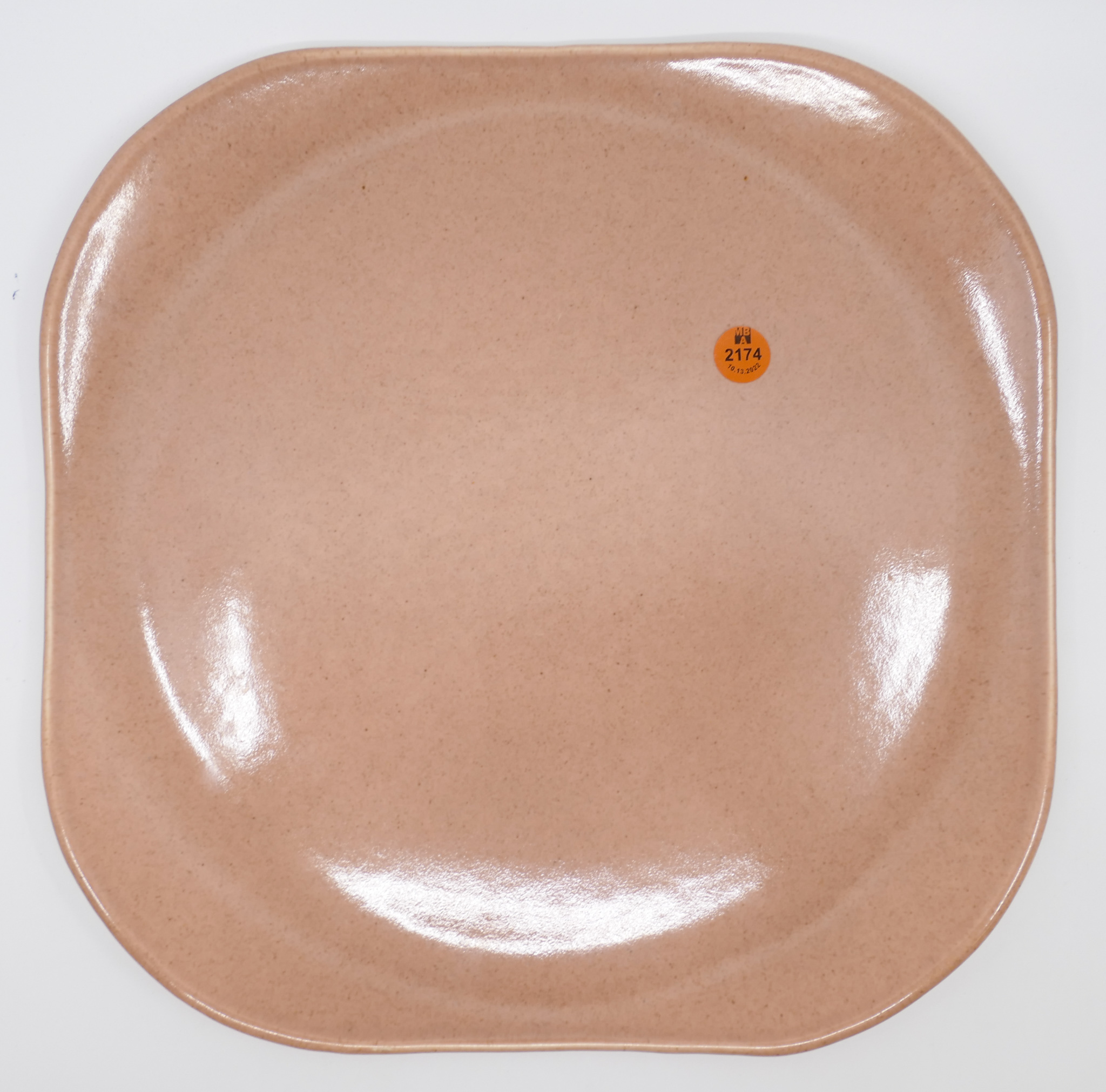 Appraisal: Russel Wright Square Pottery Platter ''