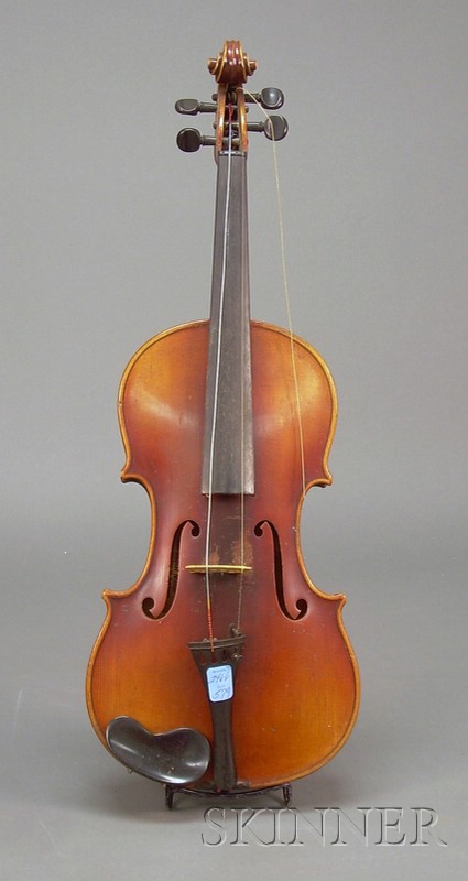 Appraisal: German Violin c labeled NACH JOSEPH GUARNERIUS length of two-piece