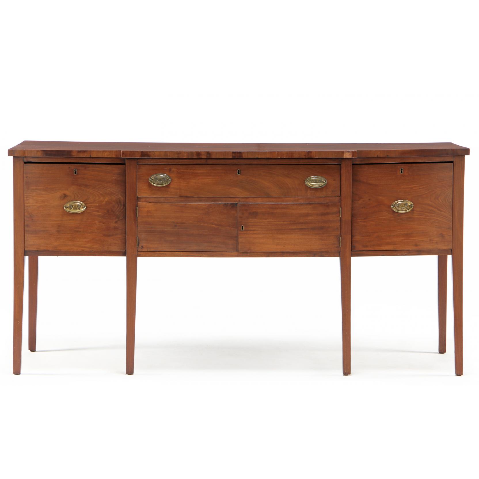 Appraisal: Virginia Federal Sideboard early th century mahogany mahogany veneer poplar