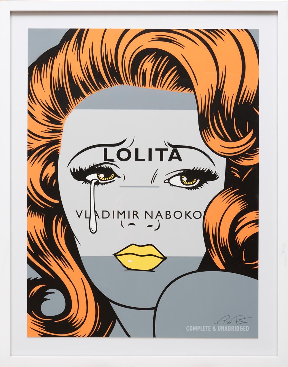 Appraisal: Ben Frost Australian b Lolita Vladimir Nabokov -color screenprint pencil-signed