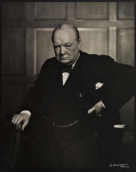 Appraisal: KARSH YOUSUF - Right Honorable Sir Winston Churchill Silver print