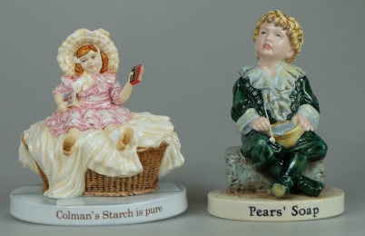 Appraisal: Royal Doulton Advertising figures Colmans Starch Girl and Pears Bubbles