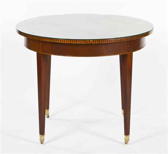 Appraisal: A George III Occasional Table Baker the round top having