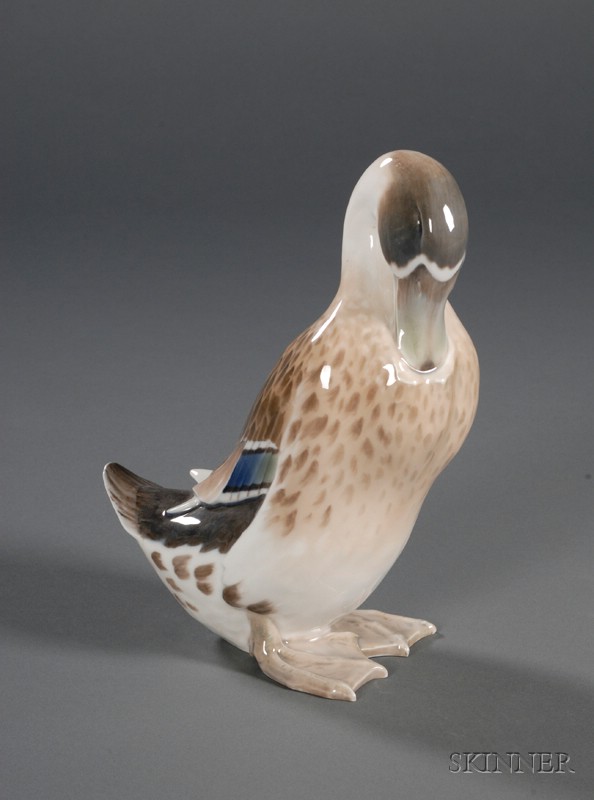 Appraisal: Bing Grondahl Porcelain Figure of a Duck th century the