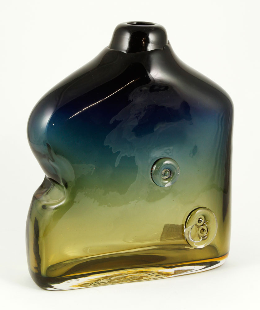 Appraisal: - Hlava Glass Vase Pavel Hlava Czech - blown and